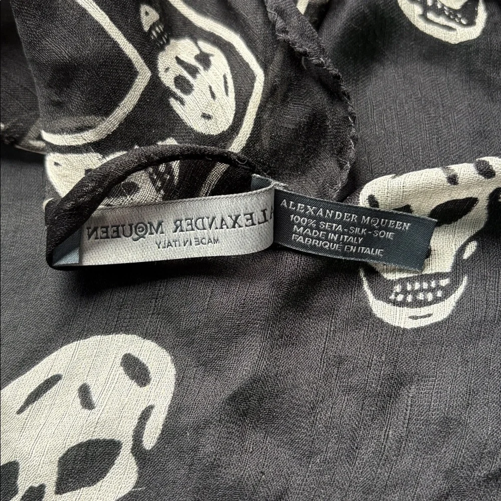 Alexander McQueen Silk Skull Scarf - Picture 10 of 11